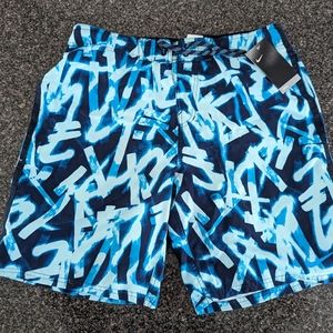 Nike Repel Men’s Blue Athletic Swim Trunks Board Shorts Size Large NWT.. FLAW